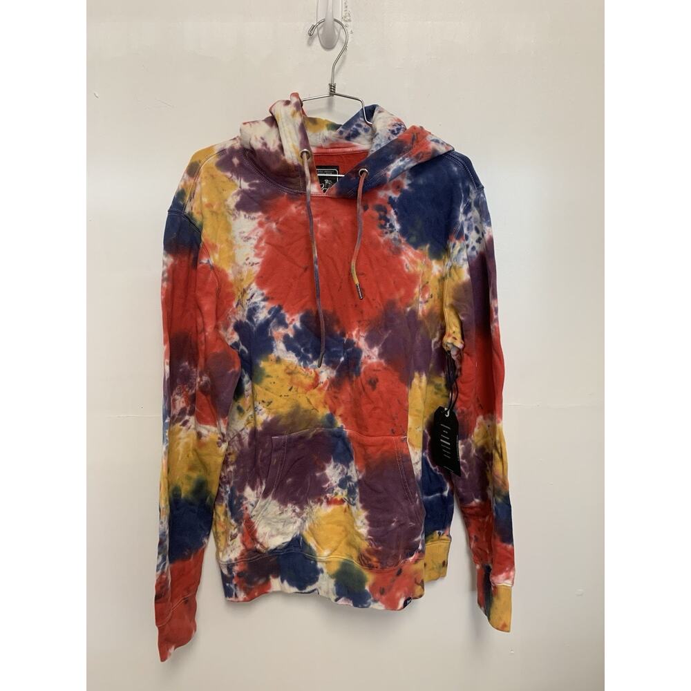 New PRPS Tie Dye Hoodie Men M Colorful Tie Dye Allover Print Sweatshirt